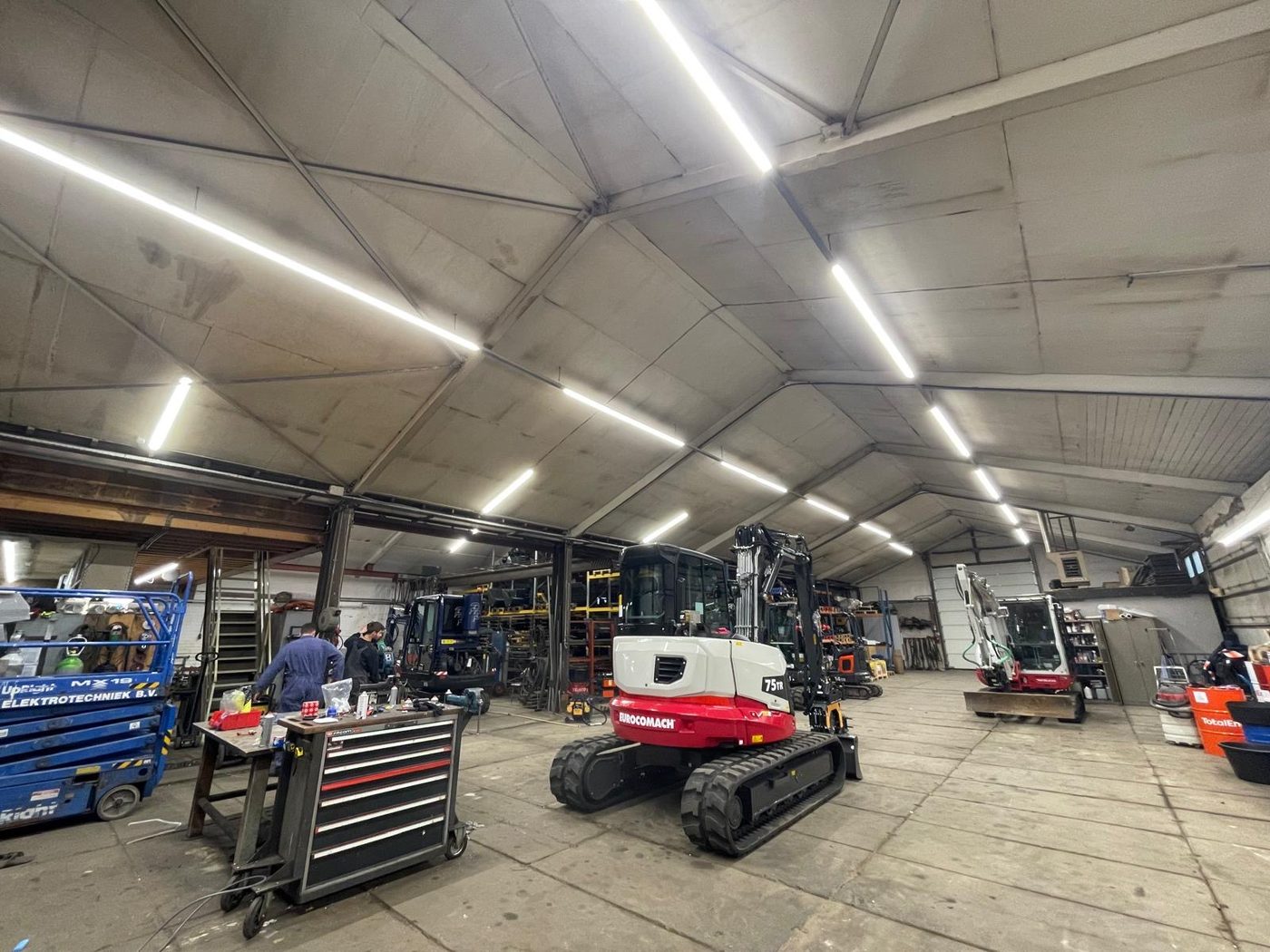 LED-verlichting in bedrijfshal